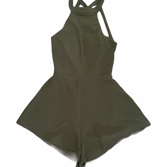 ✨ REVAMPED✨ Olive Waffle Romper - Picture 4 of 8